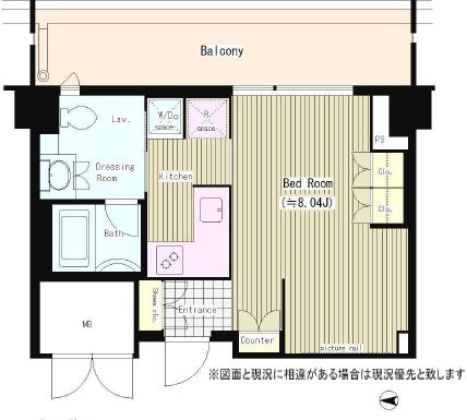 トレステージ四谷 618 間取り図