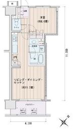 エスティメゾン豊洲レジデンス C201 間取り図