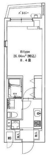 メイクスデザイン門前仲町3 304 間取り図