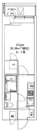 メイクスデザイン門前仲町3 203 間取り図