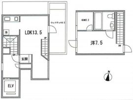 高輪U 501 間取り図