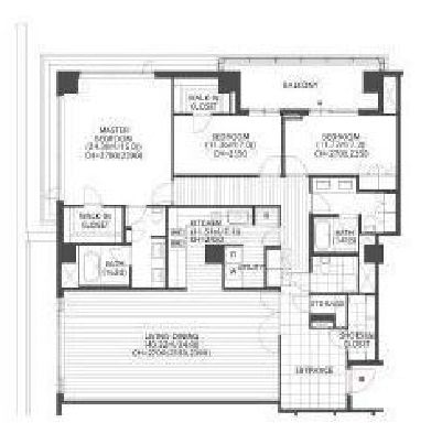 The Upper House 204 間取り図