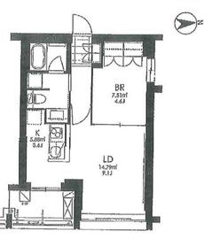 フレンシア玉川田園調布 205 間取り図