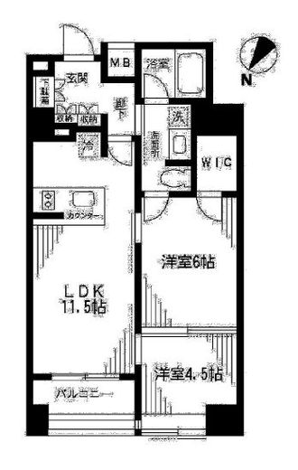 コンポジット日本橋 9階 間取り図