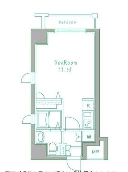 エクシム門前仲町 801 間取り図