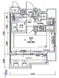 ガリシア九段下ライズ 4階 間取り図