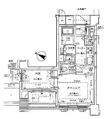 ブランズ碑文谷三丁目 6階 間取り図