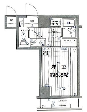 グランド・ガーラ麻布十番 3階 間取り図