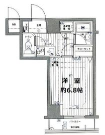 グランド・ガーラ麻布十番 3階 間取り図