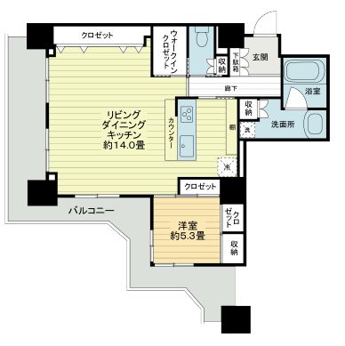 サンクォーレタワー 10階 間取り図