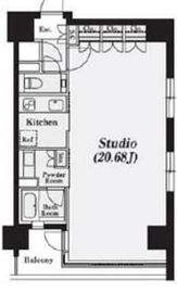 アジリア銀座J's 1202 間取り図