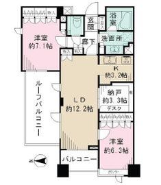 パークハウス飯田橋レジデンス 5階 間取り図