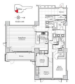 フォレストテラス鳥居坂 1階 間取り図