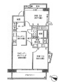 アクティ目黒駅前 2棟 301 間取り図