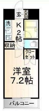 ファミール銀座イースト 2階 間取り図