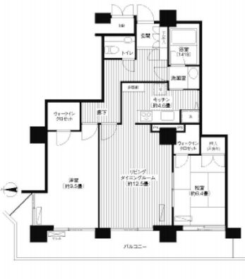 サンクォーレタワー 22階 間取り図