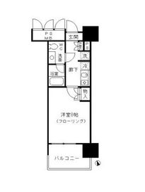 フォンテーヌ芝浦 1109 間取り図