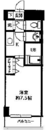 HF銀座レジデンスイースト2 404 間取り図