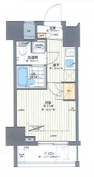 エムゲート 4階 間取り図