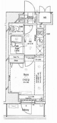 コンシェリア品川中延 3階 間取り図