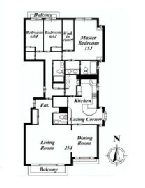 ファミグリア西麻布 101 間取り図