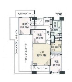 藤和目白坂ホームズ 8階 間取り図