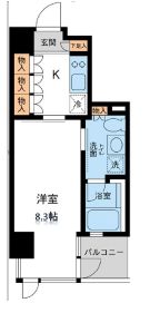 レジデンス白金パークフロント 301 間取り図