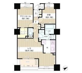 エンブレムコート明石町 1302 間取り図
