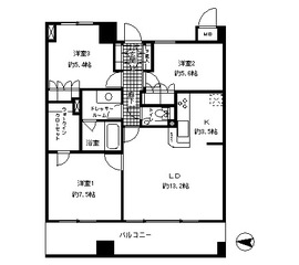 ガーネットコート四谷 1102 間取り図