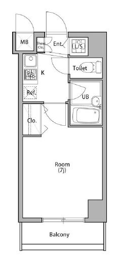 プラムハウス日本橋 402 間取り図