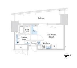 SUN麻布十番 207 間取り図
