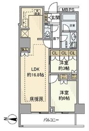 ザ・パークハウス新宿タワー 12階 間取り図