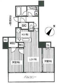 エアライズタワー 23階 間取り図