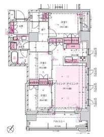 ザ・パークハウス日本橋浜町 12階 間取り図