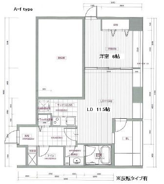 レジディアタワー麻布十番 306 間取り図