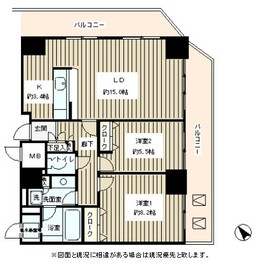 トレステージ目黒 1501 間取り図