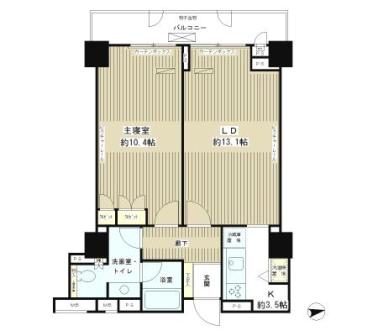 パーク・アヴェニュー神南 608 間取り図