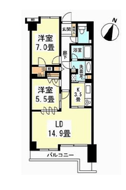 ライオンズマンション乃木坂 2階 間取り図
