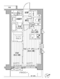 メゾンカルム市谷仲之町 201 間取り図