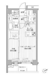 メゾンカルム市谷仲之町 202 間取り図