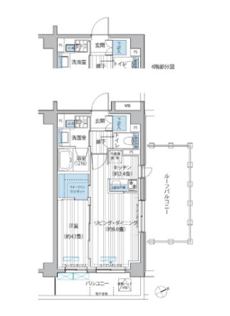 メゾンカルム市谷仲之町 301 間取り図