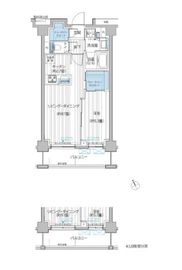 メゾンカルム市谷仲之町 306 間取り図