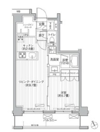 メゾンカルム市谷仲之町 209 間取り図