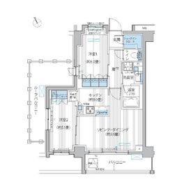 メゾンカルム市谷仲之町 408 間取り図