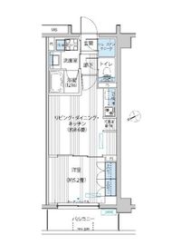 メゾンカルム市谷仲之町 214 間取り図