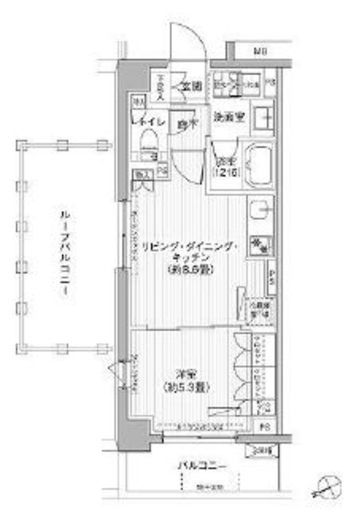 メゾンカルム市谷仲之町 410 間取り図