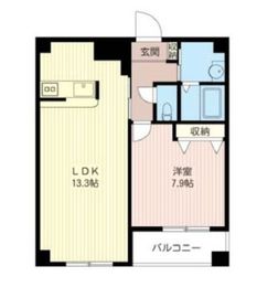 マストライフ目黒南 1102 間取り図