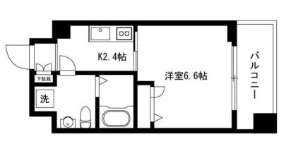 マストライフ目黒南 502 間取り図
