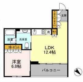 カスタリア初台2 505 間取り図