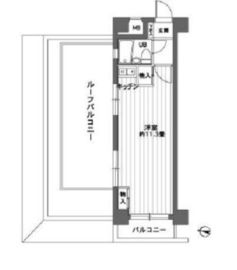 カスタリア新宿7丁目 401 間取り図